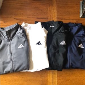 4 Full zip Boys Adidas Jackets Bundle